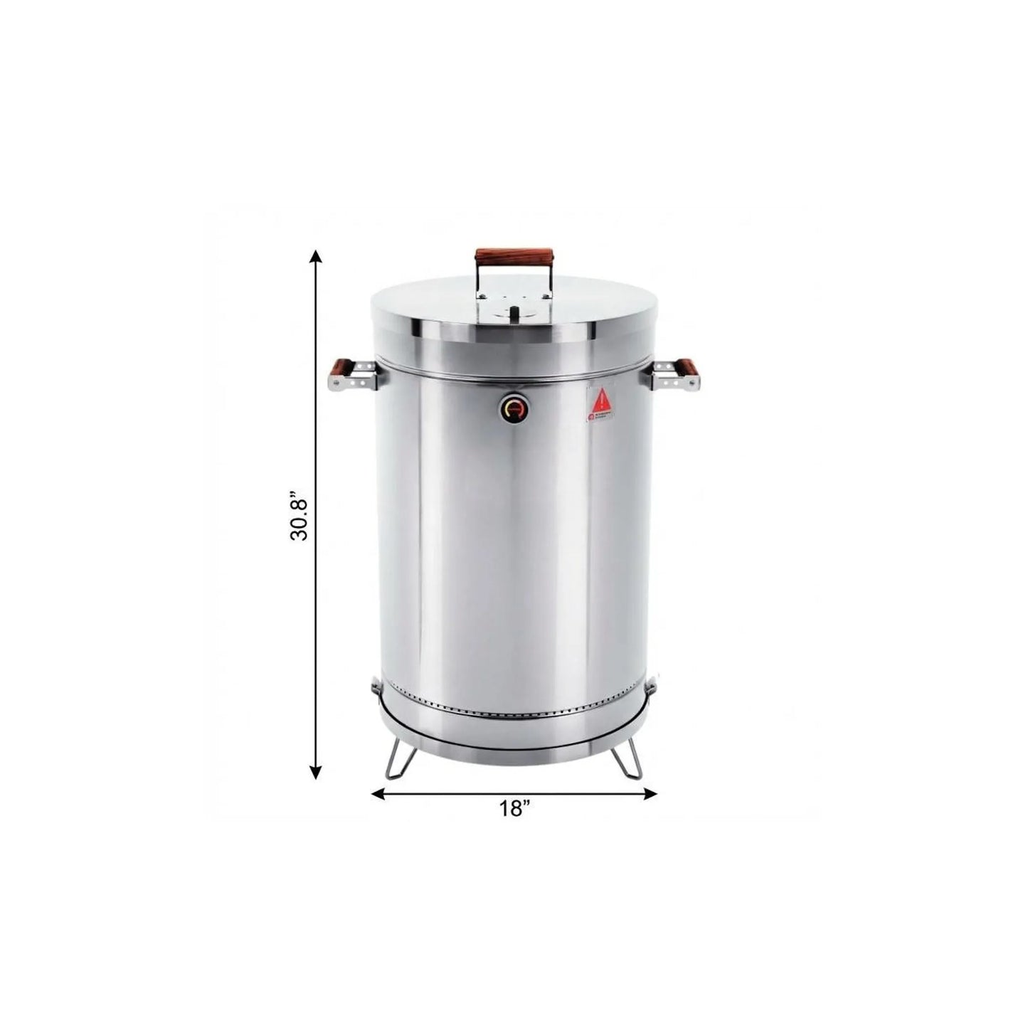 Alpcour 31" Portable Stainless Steel Smoker Barrel