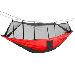 Camping Hammock with Built-In Mosquito Net – Lightweight Nylon, 16 Colors