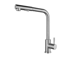 Retractable Kitchen Faucet – Stainless Steel, Single Handle | Matte Black & Chrome
