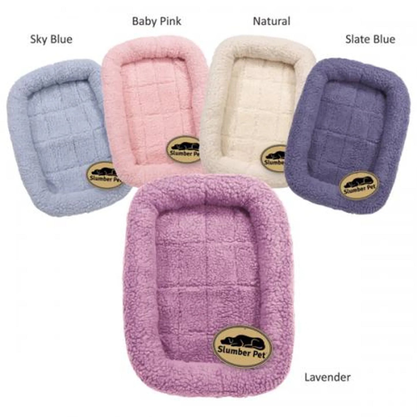 Slumber Pet Sherpa Crate Bed – Cozy Bumper Dog Bed for Crates | Multiple Sizes & Colors
