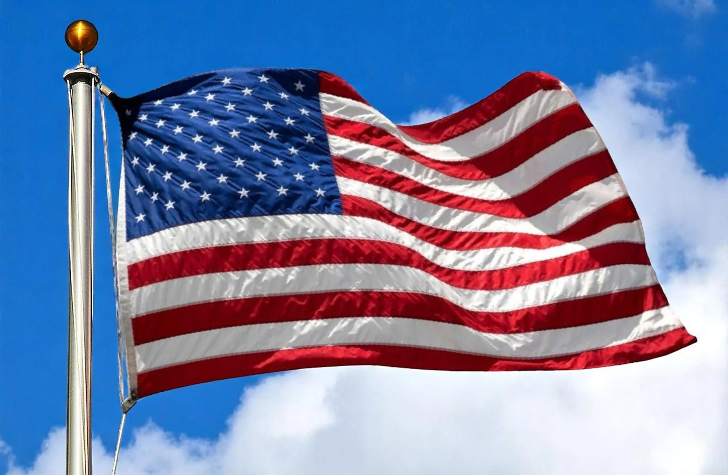 3x5 Embroidered Nylon American Flag – Heavy Duty, Fade & Wind Resistant