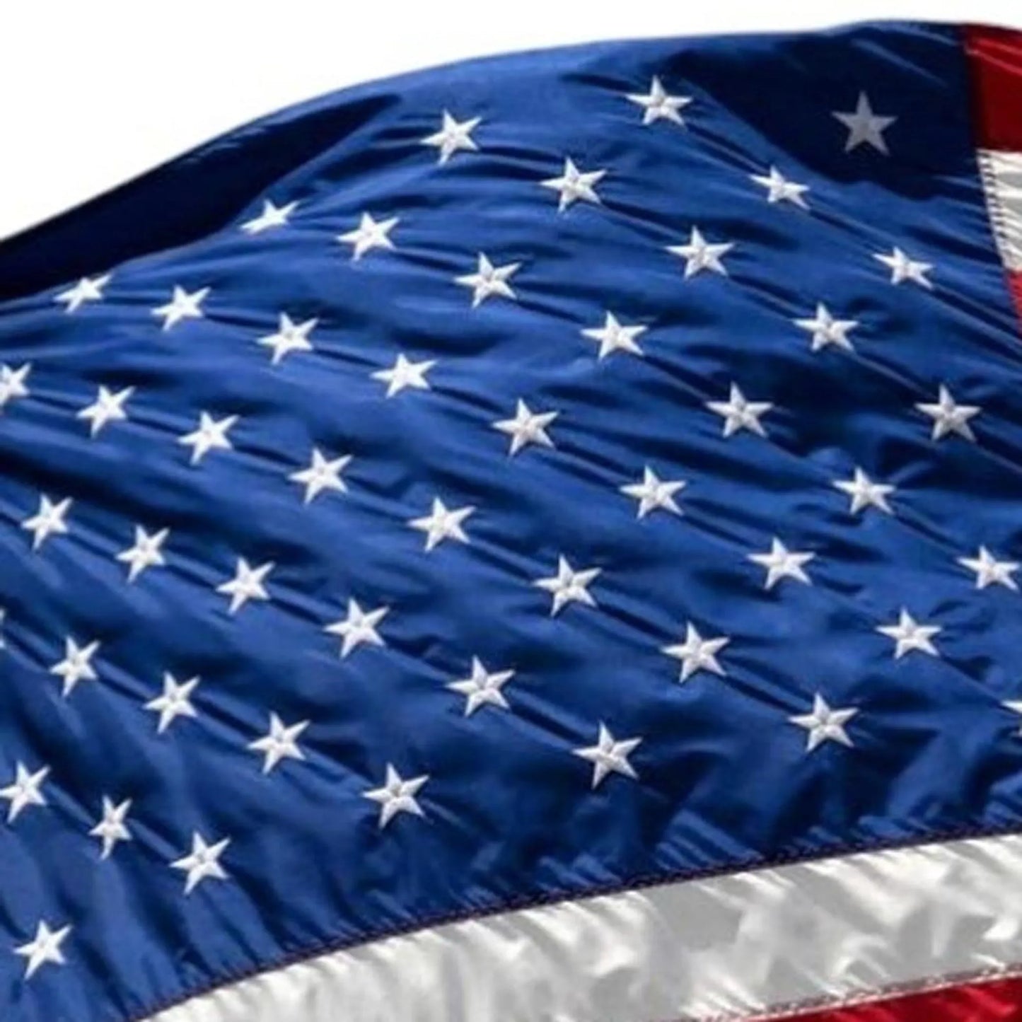 Set of 2 Embroidered Nylon American Flags – Heavy Duty, Fade & Wind Resistant | 3x5 Ft