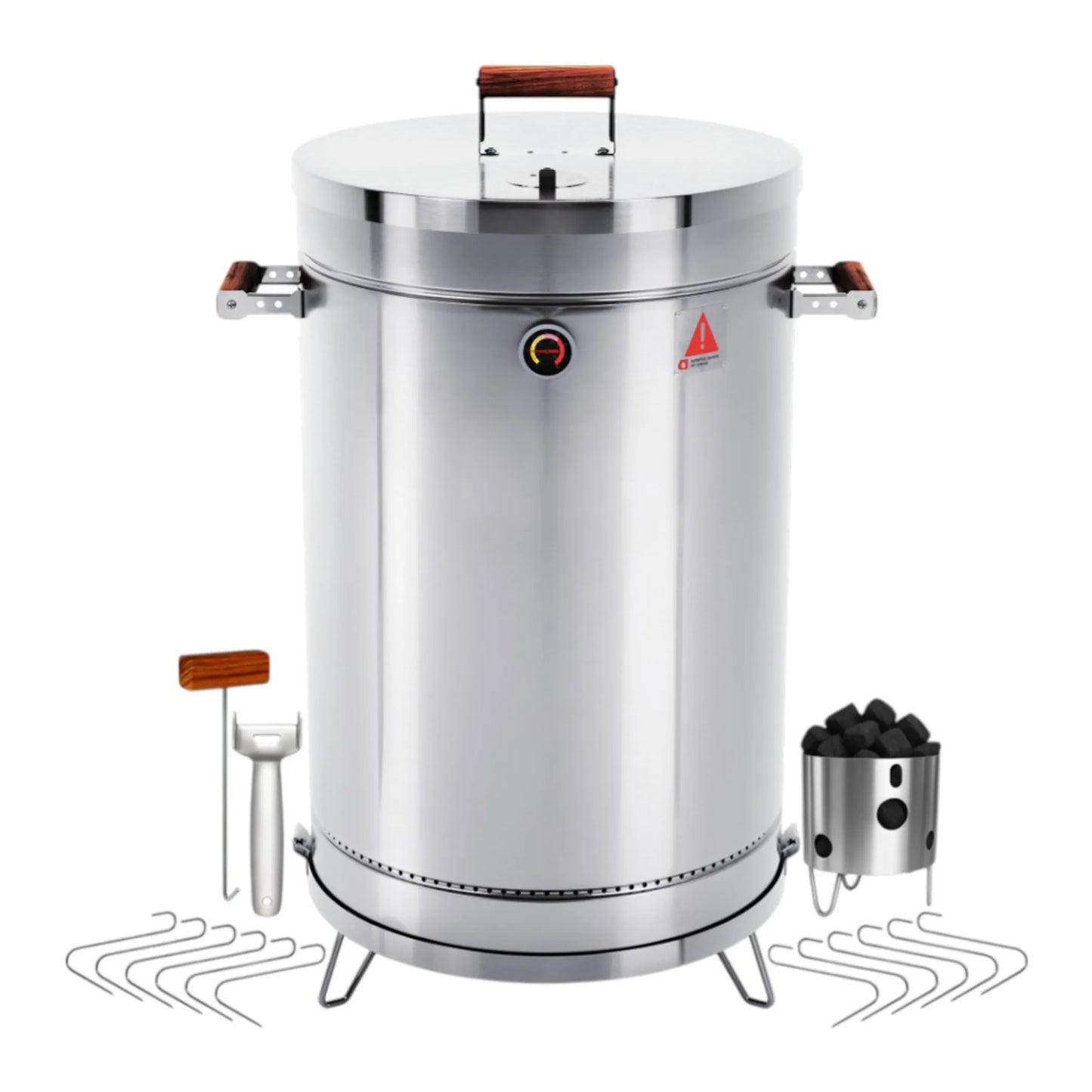 Alpcour 31" Portable Stainless Steel Smoker Barrel