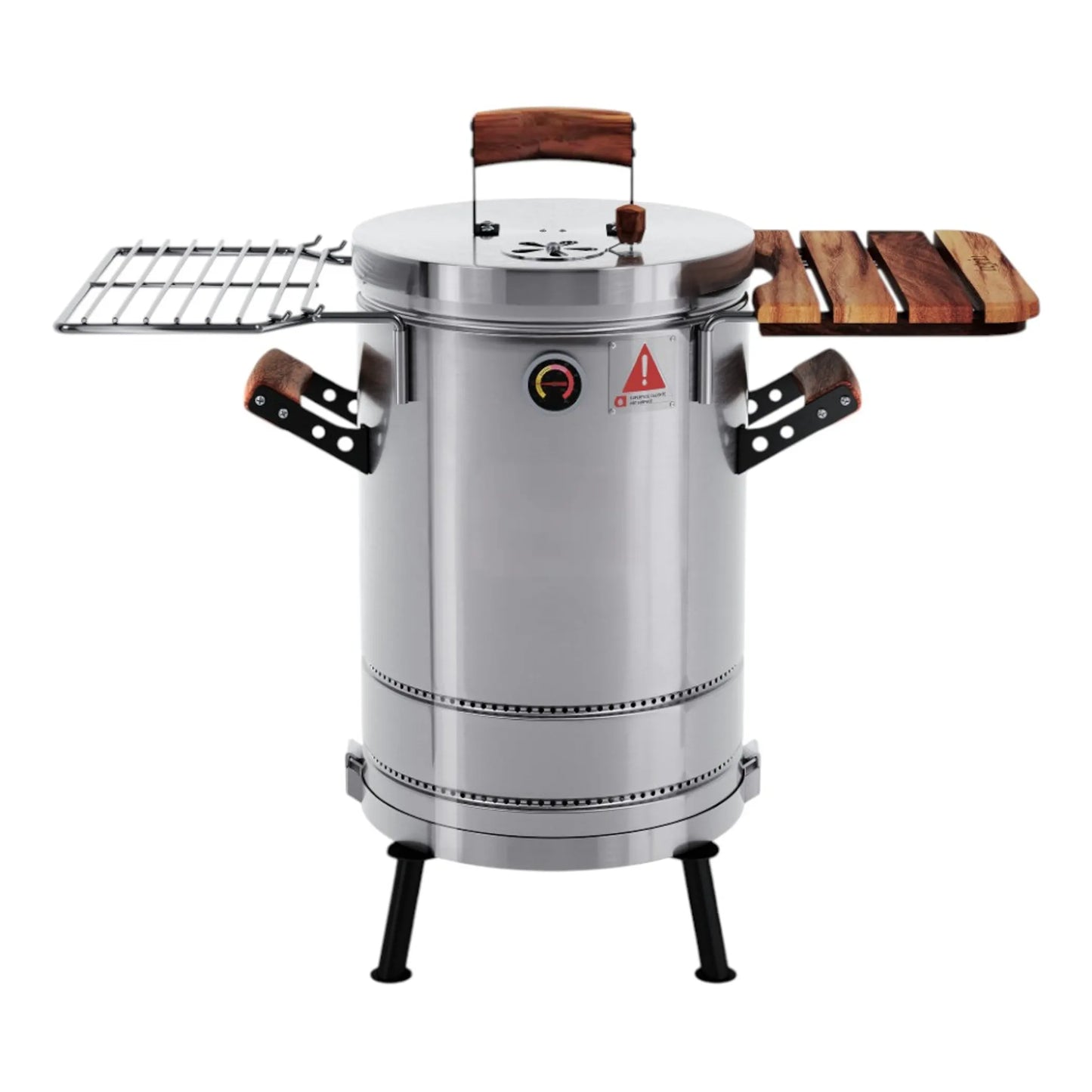 Alpcour 19" Portable Stainless Steel Smoker Barrel