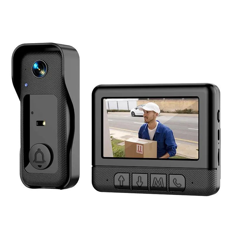 Wireless Video Doorbell Camera with Screen, No Wifi or App Needed, Night Vision, Two-Way Audio, Motion Detection, Battery Powered, Easy Installation, No Subscription, Summervibes, Dealsforyoudays