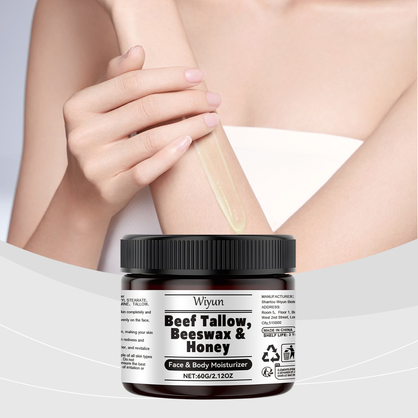 Wiyun Tallow Honey Moisturizer, Improves Dry Skin, Nourishes Skin And Improves Skin Elasticity