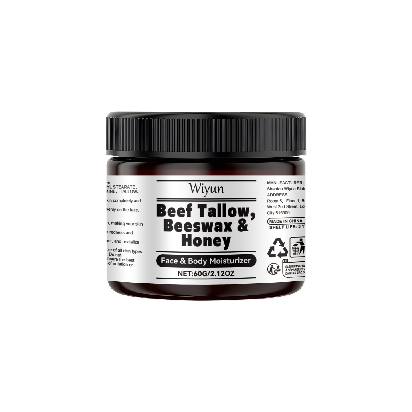 Wiyun Tallow Honey Moisturizer, Improves Dry Skin, Nourishes Skin And Improves Skin Elasticity