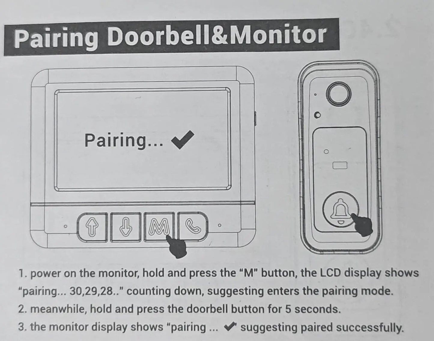 Wireless Video Doorbell Camera with Screen, No Wifi or App Needed, Night Vision, Two-Way Audio, Motion Detection, Battery Powered, Easy Installation, No Subscription, Summervibes, Dealsforyoudays