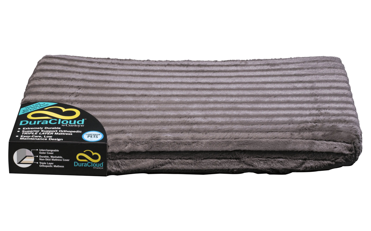 DuraCloud Orthopedic Pet Bed & Crate Pad – Hypoallergenic, Waterproof, Machine Washable