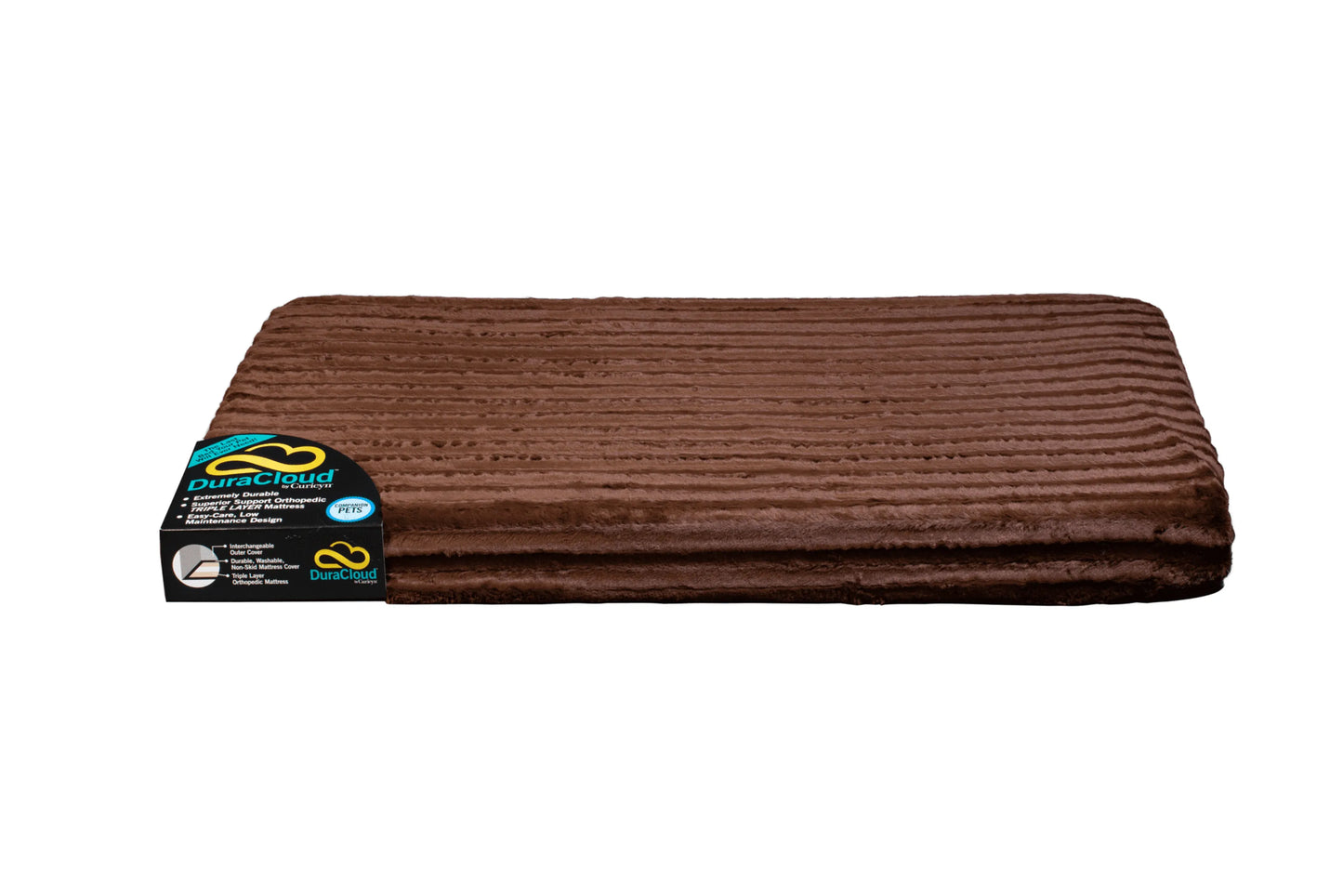 DuraCloud Orthopedic Pet Bed & Crate Pad – Hypoallergenic, Waterproof, Machine Washable