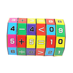 Kids Math Learning Cube – Educational Cylinder Puzzle for Addition, Subtraction & More
