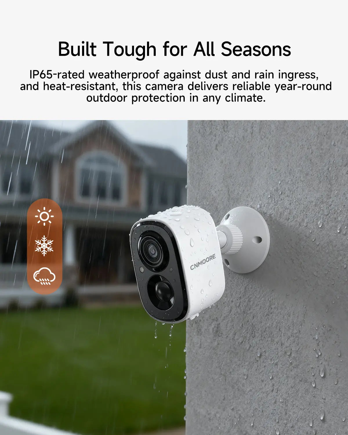 【2026 Big SALES】CINMOORE Outdoor/Indoor Magnetic Wireless Camera 2.5K Free Install Smart Garage 2.4G Wifi Security Camera – HD Video, Night Vision, Motion Detection, Magnetic, Wi-Fi, Two-Way Audio, Smartphone Control Lens