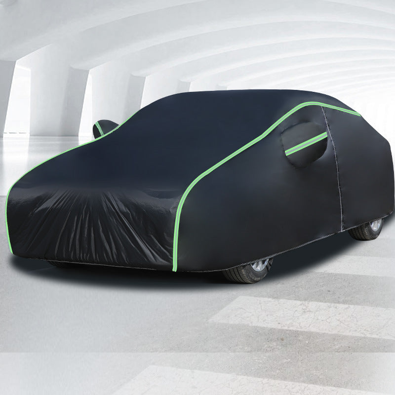 Universal Waterproof Car Cover – Oxford Cloth with Insulation & Reflective Strip