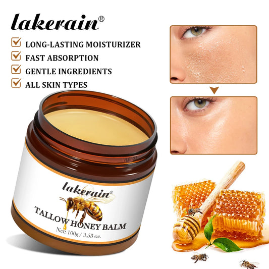 Tallow Honey Balm - Relief for Dry & Itchy Skin - Face & Body Moisturizer