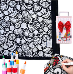 DIY Coloring Blanket With Markers