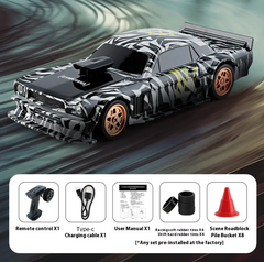 RC Drift Car for Kids – Dual Tires, 4 Colors, Ages 7-14